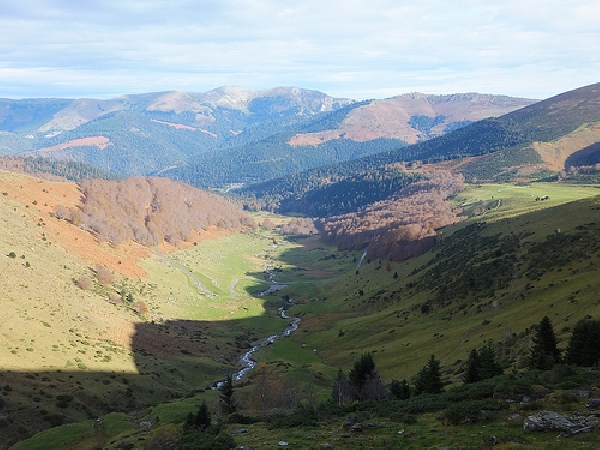 Vue en chemin Lac d'Arou