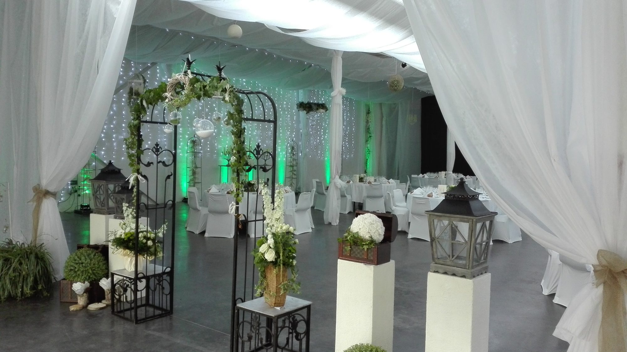 Entrance Wedding Decoration Square Py' Hotel*** Bagneres de Bigorre Pyrenees